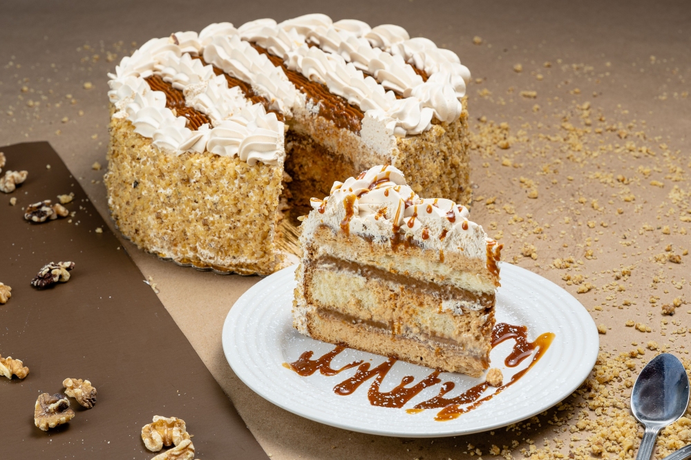 Pastel de Cajeta con Nuez 