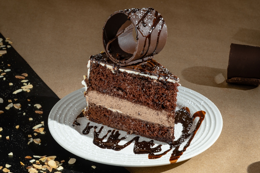 Rebanada de Pastel Mousse de Chocolate