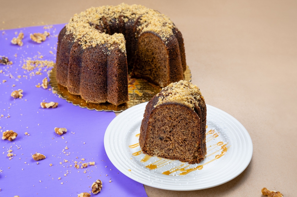 Rosca de Plátano y Nuez 