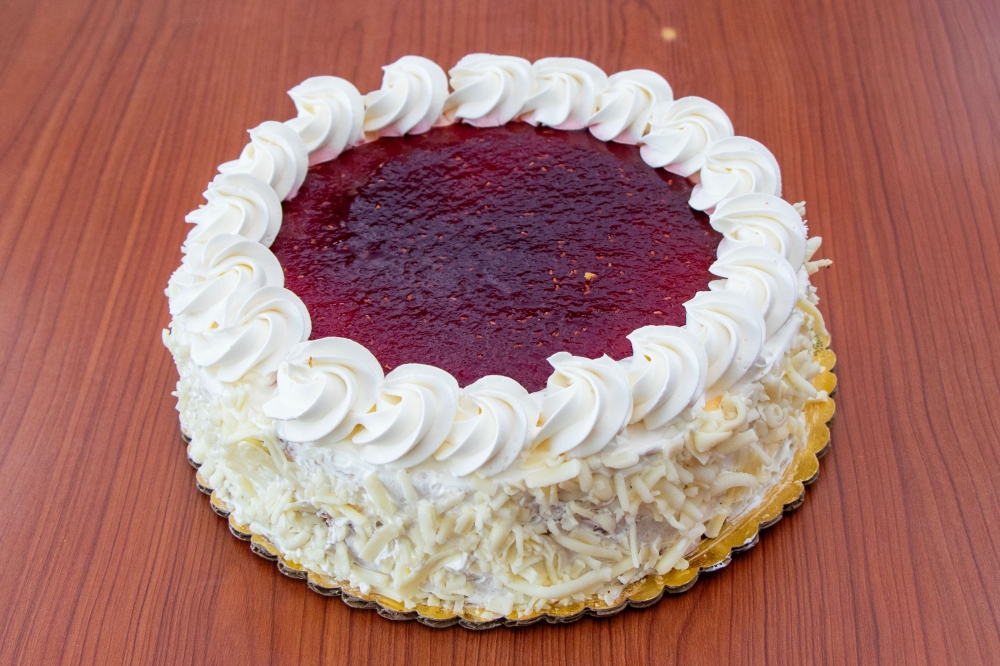 Pastel de Queso Frambuesa y Chocolate Blanco