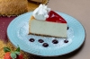 Rebanada de Pastel Queso con Fresa