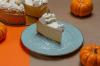 Rebanada de Pastel de Queso con Calabaza